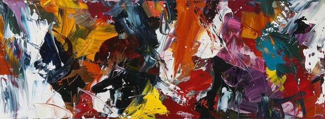 Vibrant abstract expressionism bold brushstrokes for background