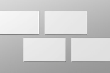Blank presentation slide mockup set
