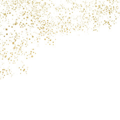 Golden Glitter Stars Border