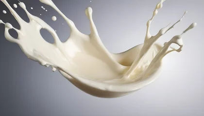 Zelfklevend Fotobehang Splash of milk or cream, cut out © Ai Creatives