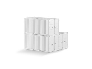 Container on white background