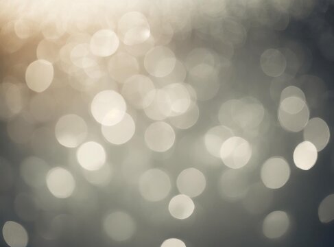 Abstract White Bokeh - Blurred Background