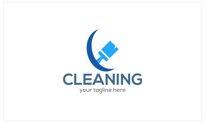 Abstract Cleaning Logo Template. Vector Illustrator