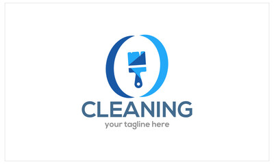 Abstract Cleaning Logo Template. Vector Illustrator