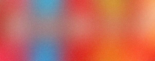 Red orange yellow burnt terracotta coral blue purple abstract background. Color gradient. Empty space. Design. Template.