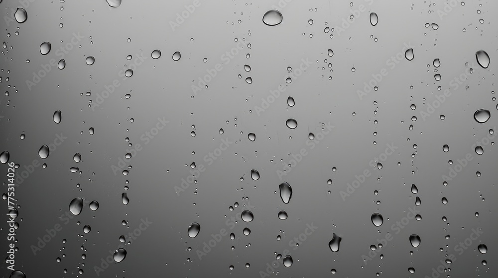 Aufkleber close-up photo of water droplets on a window. suitable for various design projects