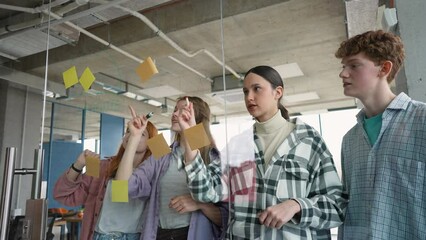 Student's brainstorming during preparing to exams