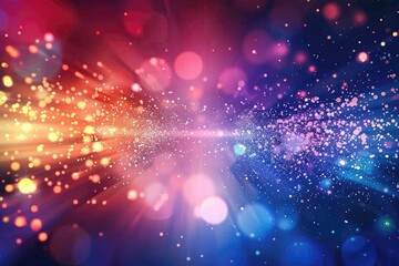 Fototapeta premium Stay Informed with Eye-Catching Latest News Bokeh Design Illustration on Colorful Abstract Background