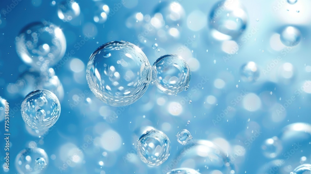 Aufkleber Colorful bubbles floating in the air, perfect for adding a playful touch to any project