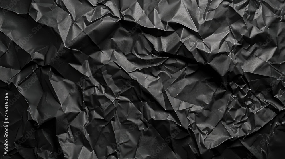 Poster close up view of black paper texture, ideal for backgrounds and design projects
