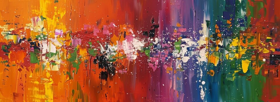 Vibrant abstract expressionism lively brushwork backgrounds