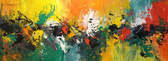 Multicolored abstract art dynamic expressionist backgrounds