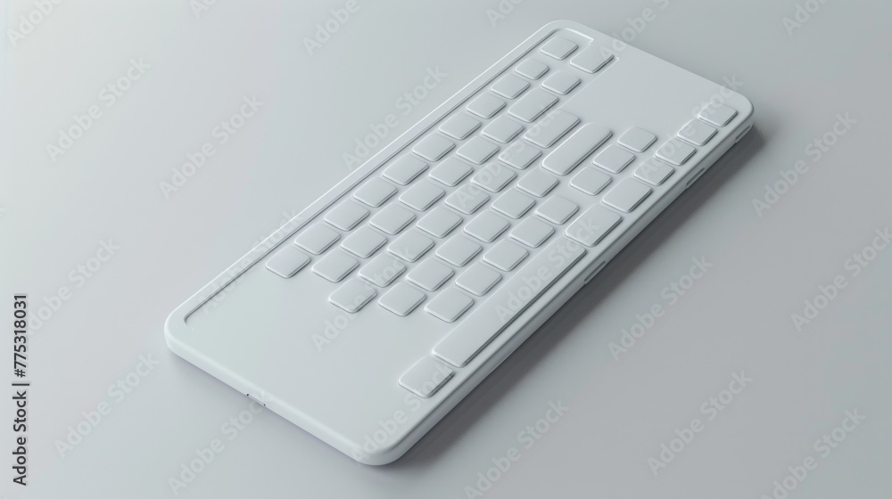 Poster a computer keyboard placed on a table. suitable for technology concepts
