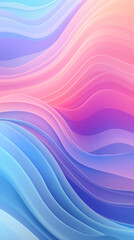 Fototapeta premium Beautiful Abstract and artistic phone wallpaper with gradients and wavy shapes in pastel colors. Ai generated