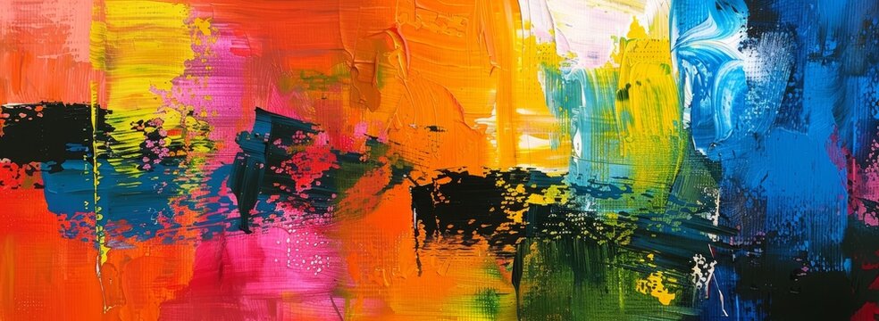Lively abstract painting dynamic expressionist backgrounds