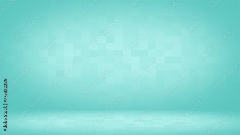 Poster cyan color simple and classy empty room business background, elegant loop able background
