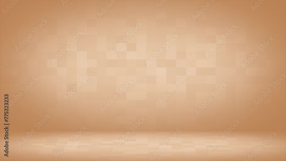 Poster orange color simple and classy empty room business background, elegant loop able background