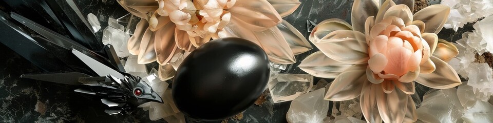 black magic magic egg. - obrazy, fototapety, plakaty
