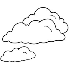 clouds in the sky vector illustration