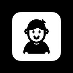 Editable person boy wearing t-shirt avatar vector icon. User, profile, identity, persona. Part of a big icon set family. Perfect for web and app interfaces, presentations, infographics, etc