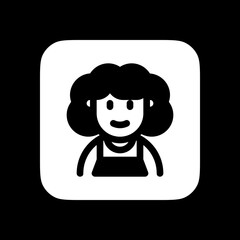 Editable middle aged woman avatar vector icon. User, profile, identity, persona. Part of a big icon set family. Perfect for web and app interfaces, presentations, infographics, etc