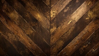 a luxurious wooden background wallpaper with rich, dark oak textures, adding a touch of sophistication and opulence to your space - obrazy, fototapety, plakaty