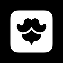 Editable beard and mustache vector icon. Barbershop, lifestyle, grooming. Part of a big icon set family. Perfect for web and app interfaces, presentations, infographics, etc