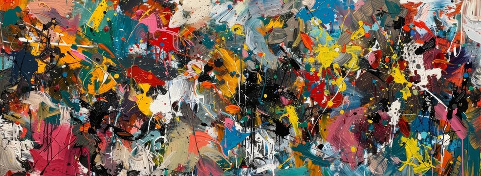 Abstract expressionist masterpiece for background