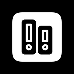 Editable file folder vector icon. Stationery, office, archive. Part of a big icon set family. Perfect for web and app interfaces, presentations, infographics, etc