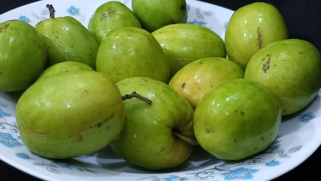 bair ber or jujubes fruit in a bowl 