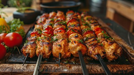 The Lebanese dish Shish Tawk is a kebab made from pickled chicken.