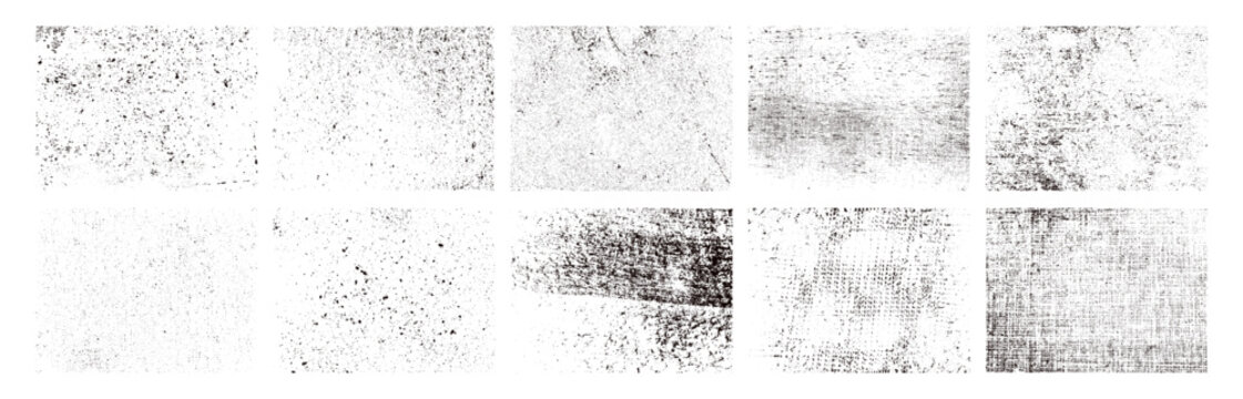 Overlays stamp texture with effect grunge, damaged and old. Different paint textures with splay effect and drop ink splashes