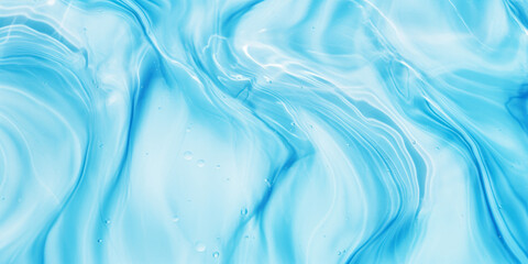 Obraz premium A blue and white water wave with a blue background