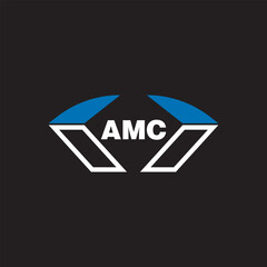 AMC letter logo design on white background. AMC logo. AMC creative initials letter Monogram logo icon concept. AMC letter design