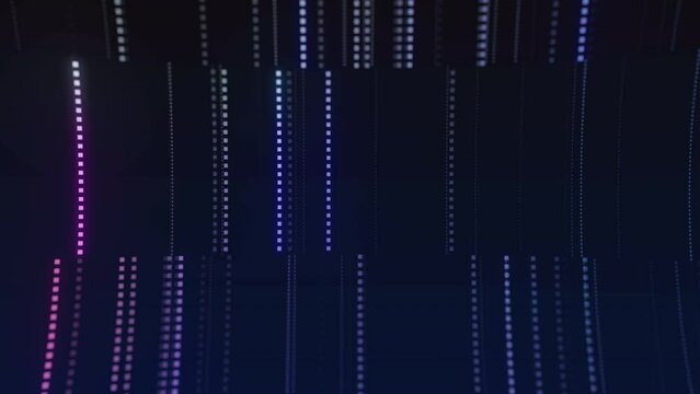 Animated abstract technology background. futuristic cyberspace. data, hi-tech concept. virtual space. Looped stock animation motion graphics design.  footage for backdrop, wallpaper, screensaver
