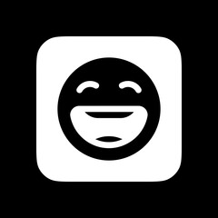 Editable happy smile expression emoticon vector icon. Part of a big icon set family. Part of a big icon set family. Perfect for web and app interfaces, presentations, infographics, etc