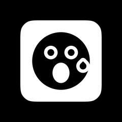 Editable suprised expression emoticon vector icon. Part of a big icon set family. Part of a big icon set family. Perfect for web and app interfaces, presentations, infographics, etc