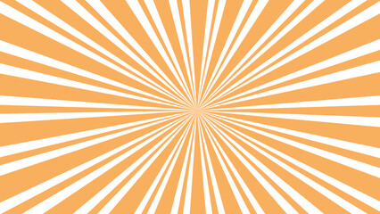 Orange and white sunburst background