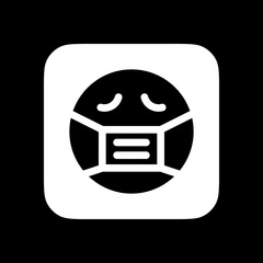 Editable sick mask expression emoticon vector icon. Part of a big icon set family. Part of a big icon set family. Perfect for web and app interfaces, presentations, infographics, etc