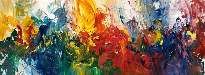 Abstract painting setting the tone for backgrounds - obrazy, fototapety, plakaty