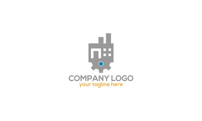 Creative Home Construction Concept Logo