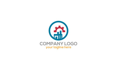 Creative Home Construction Concept Logo