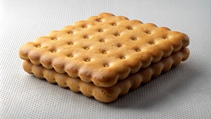 3d biscuits icon on isolated and transparent background