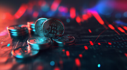 close up of a bitcoin