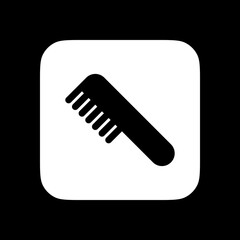 Editable hair comb vector icon. Cosmetics, makeup, skincare, beauty. Part of a big icon set family. Perfect for web and app interfaces, presentations, infographics, etc