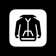 Editable hoodie jacket, sweater vector icon. Clothing, fashion, apparel. Part of a big icon set family. Perfect for web and app interfaces, presentations, infographics, etc