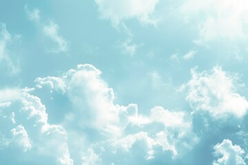 Summer blue sky cloud gradient light white background. Beauty clear cloudy in sunshine calm bright winter air background. Gloomy vivid cyan landscape in environment day horizon skyline view - obrazy, fototapety, plakaty