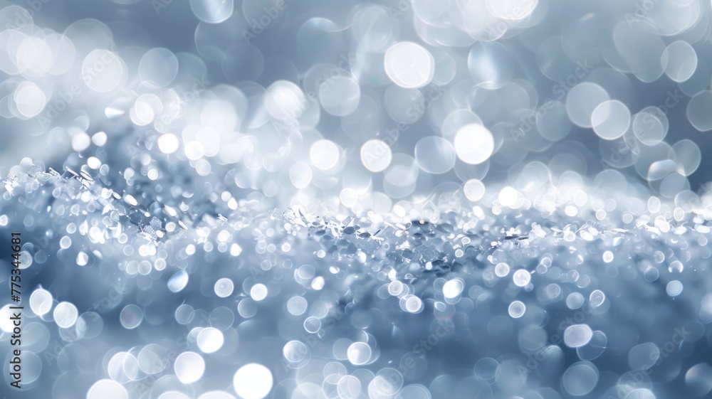Poster serene bokeh lights on a frosty surface - this image depicts serene bokeh lights diffused beautifull
