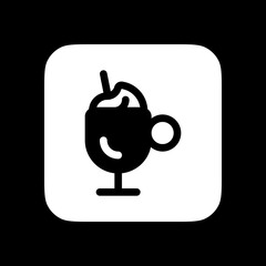 Editable frappe vector icon. Cafe, coffee shop, restaurant, drink, beverages. Part of a big icon set family. Perfect for web and app interfaces, presentations, infographics, etc