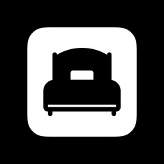 Editable single bed vector icon. Part of a big icon set family. Perfect for web and app interfaces, presentations, infographics, etc